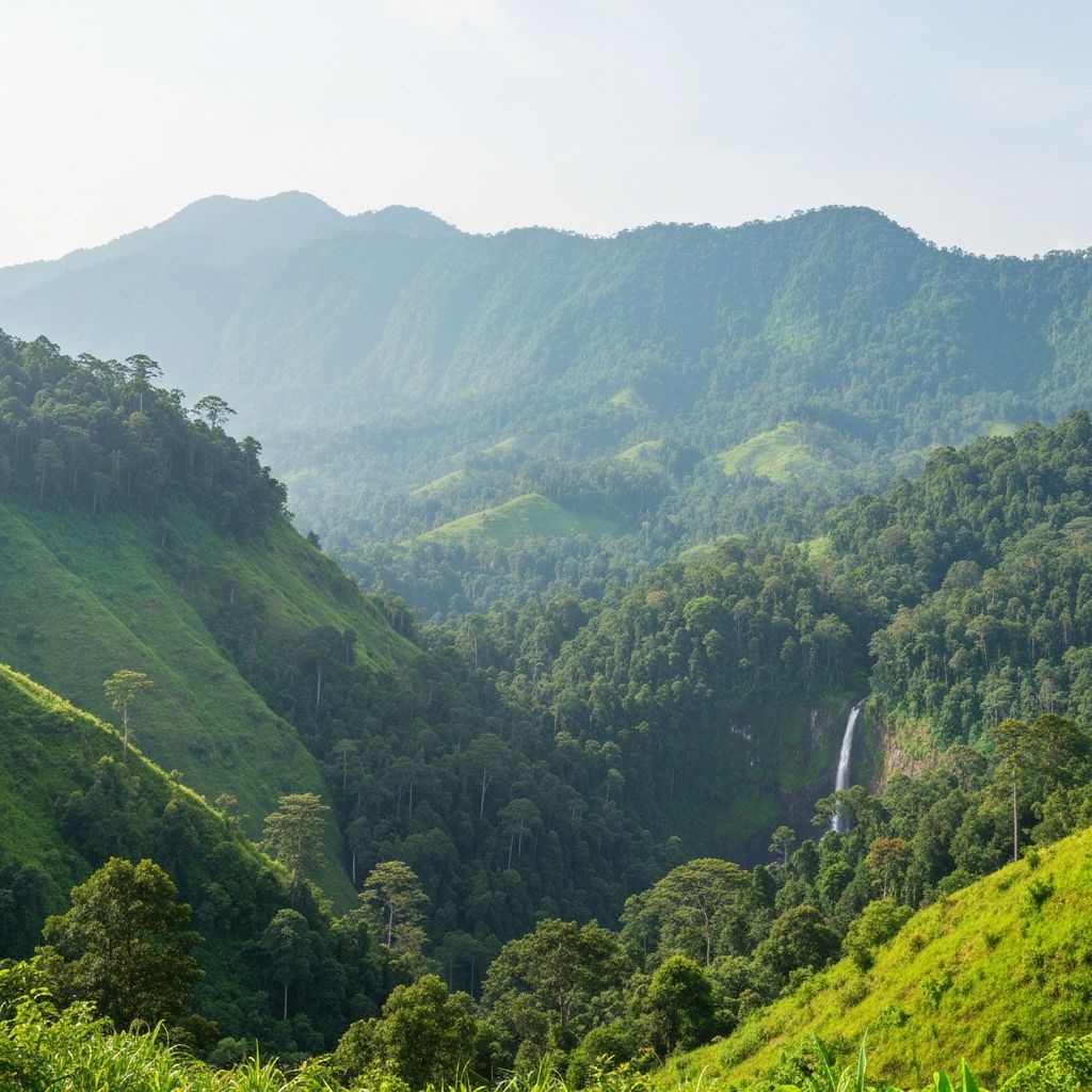 Pemandangan alam organik